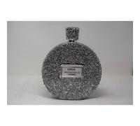 Silver Gift |round travel pocket chanel perfume bottle ornament| Wedding Anniversary, Birthday Present, Home Decor
