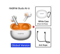 (Silver GL n white) Global Version realme buds Air 6 TWS Earphone Hi-Res LHDC 5.0 Active Noise