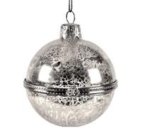 Silver Glass Casket Trinket Bauble