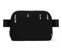 Silver Glitter Drips Sparkle Black, Square Waist Bag Travel Bum Bag Casual Chest Bag Fanny Pack for Men Women