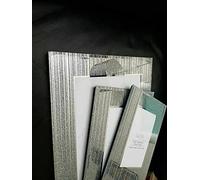 Silver Glitter Glass Photo Frame Silver Strips Sparking Picture Frame (Straight Lines) (8x10 inch)
