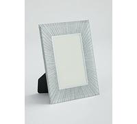 Silver Glitter Glass Photo Frame Silver Strips Sparking Picture Frame (Sunburst) (A4)