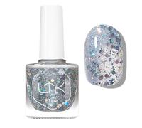 Silver Glitter Nail Polish,Holographic Quick Dry Nail Varnish,Sparkly Silver Glitter Nail Polish,Flash Shiny Color Reflective Clear Sequins Varnish,Long-lasting No Need Baking Easy to Apply