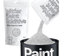 Silver Glitter Paint Additive Fine 100g for Adding Sparkle to Paints & Varnish | Paint Walls Sparkly Add to Emulsion, Acrylic or Lacquer Indoor | Hemway