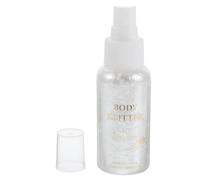Silver Glitter Spray for Hair and Body, Plastic, Long Lasting