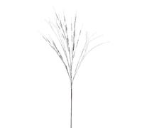 Silver Glitter Wispy Christmas Spray - 100 cm Decorative Stem for Wreaths & Garlands