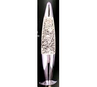 Silver Glitter with Silver Base Rocket Shape Peaceful Motion Lava LAMP