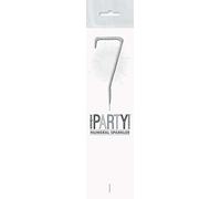 Silver Glitz Birthday Sparkler Number 7 (17cm) - Perfect for Birthday, Anniversary & Memorable Celebrations - 1 Pc
