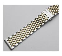 (silver,gold, 21mm) Curved End Stainless Steel Watch Band 18mm 19mm 20mm 21mm 22mm Replacement Strap Butterfly Clasp Watchband Bracelet Silver Gold
