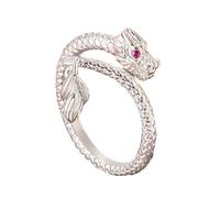 Silver/Gold Color Rings For Women Girls Adjustable Open Decorations Minimalist Dragon Symbols Shape Jewelry Versatile Waterdrops