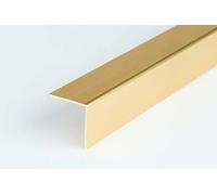 Silver Gold Effect Plastic PVC Corner 20x10mm -2.5 Meters Angle Trim Wall Edge Protector TMW Profiles (Gold)