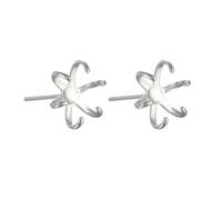 Silver/Gold Irregular Ear Earring Base Setting Jewelry Findings Making Accessory Personalized Earring Styles