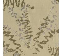 Silver Gold Leaf Floral Wallpaper Metallic Foil Silhouette Vinyl Flowers Muriva