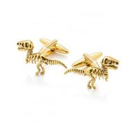 Silver, Gold, or Mixed Dinosaur Cufflinks (Gold)