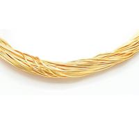 Silver/Gold/Rose Gold Plated Non Tarnish Beading Jewellery Wire 0.3mm, 0.4mm, 0.5mm, 0.6mm, 0.8mm, 1mm (KC GOLD 1MM (2.5M))