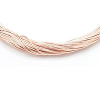Silver/Gold/Rose Gold Plated Non Tarnish Beading Jewellery Wire 0.3mm, 0.4mm, 0.5mm, 0.6mm, 0.8mm, 1mm (ROSE GOLD 0.8MM (5M))