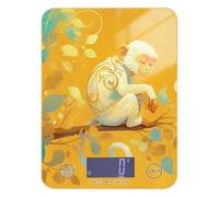 Silver Golden Monkey Waterproof Diet Scales Digital Weight for Food 11lb/0.18oz, 5kg/5g Small Scale with 4 Unit for Espresso Spices Cooking (Batteries not Included)