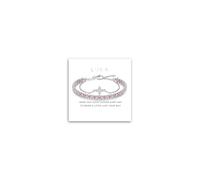 Silver Good Luck Bracelet for Women Layered Pink String Bracelets Four Leaf Flower Silver Chain Bracelet for Women Luck Exams Birthday Friendship Graduation Thank You Gifts for Sister Friends Teachers