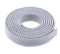 Silver Gray, 10 Feet, 1 Inch PolyPro Rope - Flat Hollow Braid