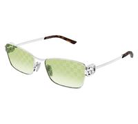 Silver/Green Gradient with Silver Logo Mirror / 58