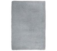 Shaggy Rug High Pile NAVARRA Silver Grey 200x290 cm Polyester