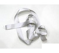 Silver Grey 35mm Satin Ribbon Double Sided Berisfords 3501 (5 Meters)