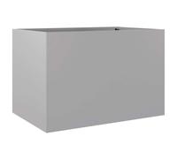 vidaXL Planter Silver 62x47x46 cm Galvanised Steel, Silver