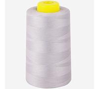 Silver Grey Polyester Sewing Overlock Quilt Thread 40S/2 Strong Multipurpose General Application Thread, for Clothes Attaching Buttons, Repairs, Sewing Machines and Crafts 4 x 5000 Meters (5468 Yard)