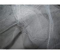 Silver Grey Tulle Netting Dress Fabric 150cm Wide