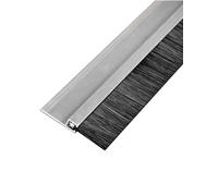 Silver H-Style Aluminum Alloy Strip Brush - Industrial Proof & Weather Stripping for Machine Tools, Cabinets & Door Bottoms(7.5cm)