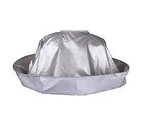 Silver Hair Cape Wrap Waterproof Umbrella Style for Salon & Barber Use