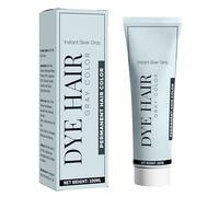 Silver Hair Colour, Silver Grey Natural Hair Colour, Natural and Long-Lasting, Fashionable and Easy to Dye, 100 ml
