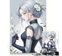 Silver-Haired Beauty in Gothic Lace 1000 Piece Jigsaw Puzzles for Teenagers Jigsaw Mental Logic Toy Leisure Time Fine Edge 50x75cm