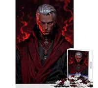 Silver Haired Vampire Lord Jigsaw Puzzles for Adults 1000 Piece Funny Gifts Improve Memory Educational Toy Suitable for Ages 14 And Up (50x75cm)