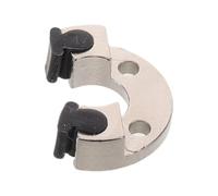 Silver Half Moon Flat Key for Euphonium Brass Instrument Valve | Metal and Plastic Build, Flexible Fit, Optimized Airflow, Orchestra Use