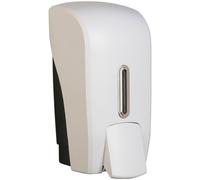 (Silver) Halo ABS Plastic Liquid Lockable 1L Soap Dispenser
