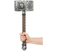 Silver Hammer Halloween Accessory Fake Weapon Prop