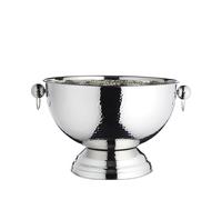 Bar Craft Champagne Bucket Hammered Stainless Steel 37x25cm Gift Tagged Silver
