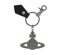 Silver Hammered Orb Keychain ONE SIZE