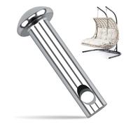 Silver Hammock Pin Plug, 8cm Heavy Duty Replacement Durable Metal Swing Plug Pin for Hammock Chairs Porch Swings Hanging Basket Chairs Secure Suspension Kit for Outdoor and Indoor Use