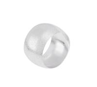 Silver Handmade Decor Napkin Rings Alloy round Wedding Party Table | Delicate Decorative Design, Gentle Edges Protect Fabric, Suitable for Bridal Showers, Dinner Settings and Celebration