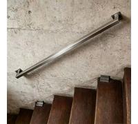 Silver Handrail for Stairs｜60cm 80cm 1m 1.5m 2m 2.5m Wall Mount Staircase Banisters Railing｜Stainless Steel Hand Rail Safety Support Rod for Indoor and Outdoor(9ft/270cm)