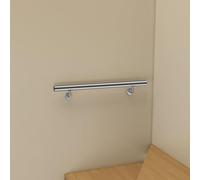 Silver handrails for Stairs, Stair Handrail for Indoor Outdoor, Safety Wall Mounted Hand Rails, 80 cm Easy Fit 304 Stainless Steel Staircase Handrail Kit