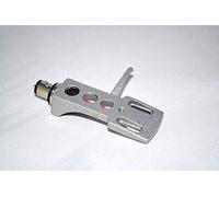 Silver Headshell Cartridge mount with gold connectors for Sanyo TP 600SA, TP 625, TP 727, TP 728, TP 747, TP 80S, TP 1000, TP 1020, TP 1200, TP 825D, ME AND LURCH Turntable Tonearms