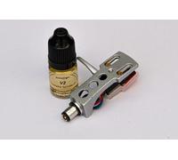 Silver Headshell, Cartridge, Stylus and V2 Lubrication Bundle fits Gemini XL-500, XL-300, TT-03, XLBD-40, XLDD-50, TT-02, SA-600, TT-01, HD-15, PT-1000, PT-2100