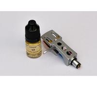 Silver Headshell, Cartridge, Stylus and V2 Lubrication Bundle fits Lenco L-450, L-80 USB, L-3807, L-3808, L-3809, L-92WA, L-400, L-55S, L-401BK, L-236, L-82, L-78SE, L-3809BK, L-435