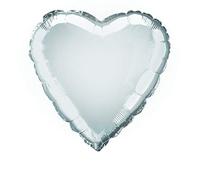 Silver Heart 18 Inch Foil Balloon