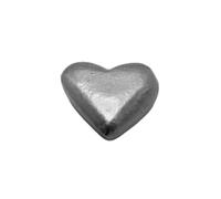 Silver Heart Love Token Keepsake Lucky Charm - Pocket Get Well Soon, Thinking of You, Good Luck, Miss You Pendant - Cheer up, Comfort, Sympathy for Family, Friends, Men and Women