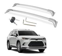 Silver Heavy Duty Locakble Roof Rack Crossbar Compatible for Grand Highlander All Grades
