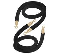 Silver Hemp Barrier Ropes 213 Feet Long with Clasp for Crowd Control Braided Hemp Rope for Queue Management DurableStanchion Rope Event & Party Use